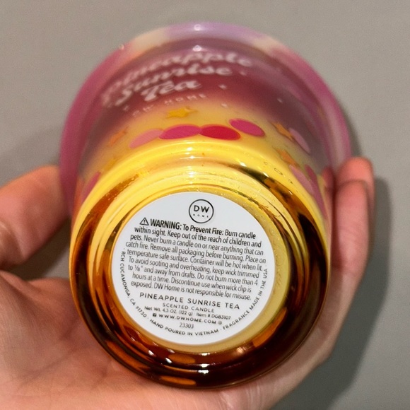 DW Home Scented Candle - Pineapple Sunrise Tea 4.3 oz - Picture 4 of 4